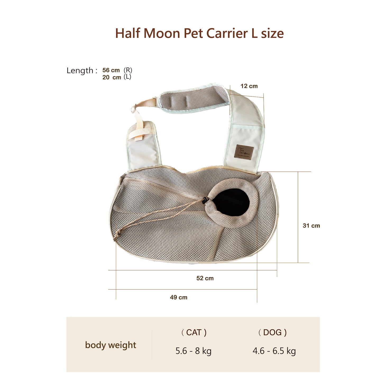 Half Moon Pet Carrier - Size L
